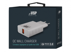 СЗУ USB Quick Charge 3.0 Белый BoraSCO (VSP)